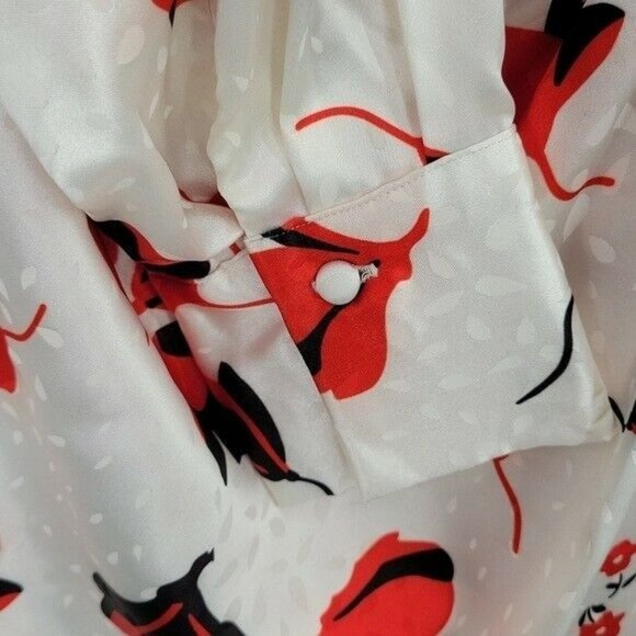 O.P.T Emilia Dress White Floral Satin - Picture 7 of 12